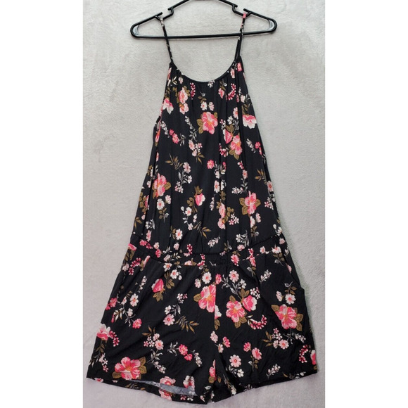 Lascana for Venus Romper Women Medium Multi Floral 100% Viscose Spaghetti Straps - Picture 1 of 8